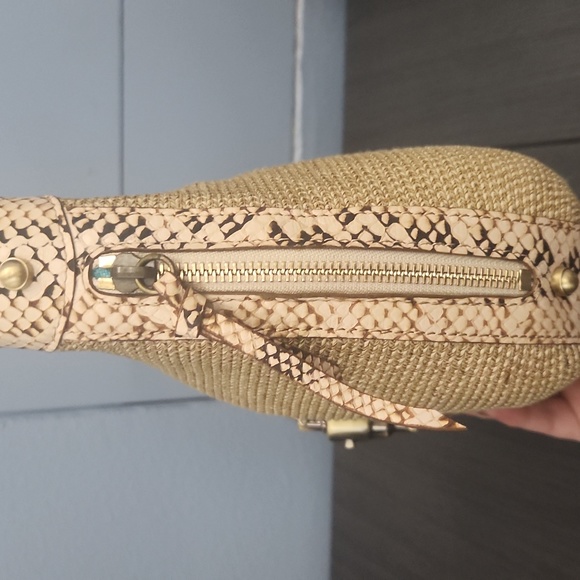 Host Pick! ERIC JAVITS - Jaqui bag with snakeskin accent NWOT - Picture 5 of 12